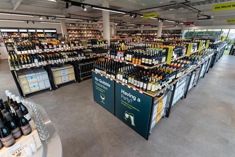 Majestic Wine Plymouth store interior